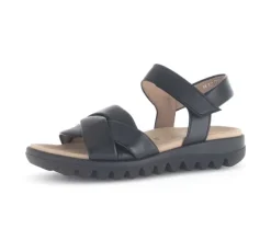 Sandal met riempjes zwart