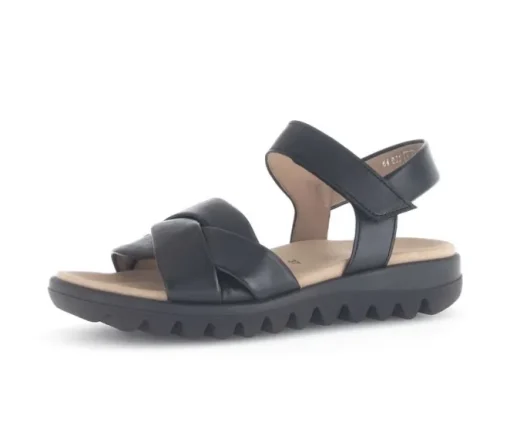 Sandal met riempjes zwart