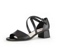 Sandal met riempjes zwart