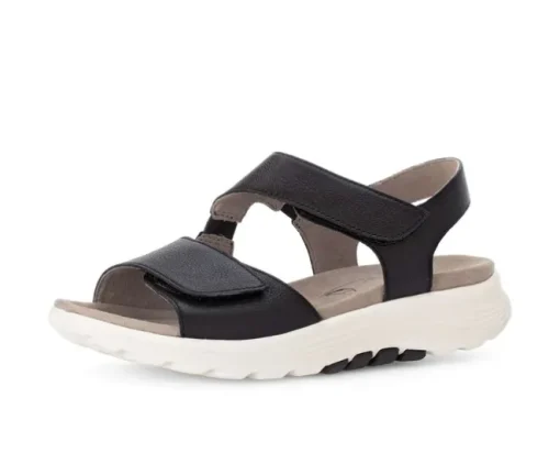 Sandal met riempjes zwart