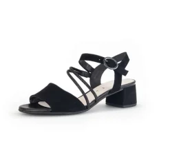 Sandal met riempjes zwart