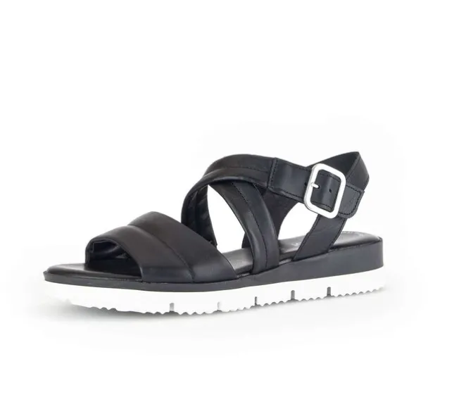 Sandal met riempjes zwart