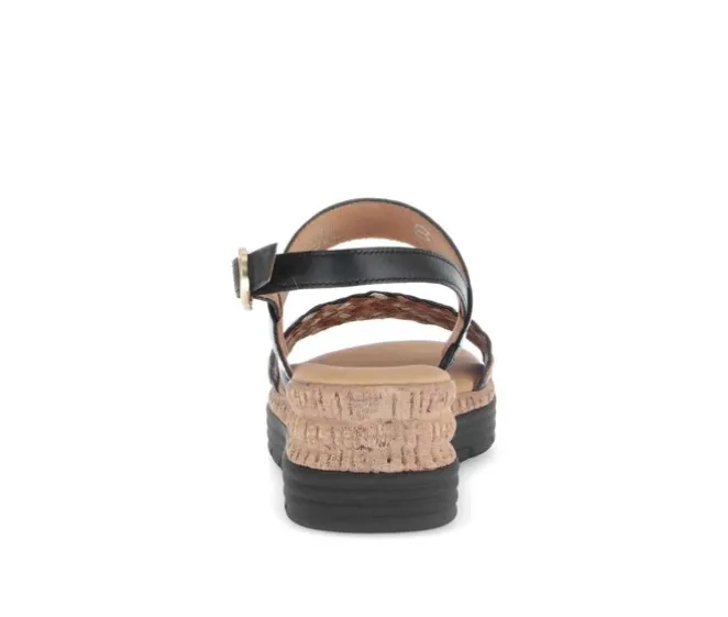 Sandal met riempjes zwart