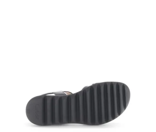 Sandal met riempjes zwart