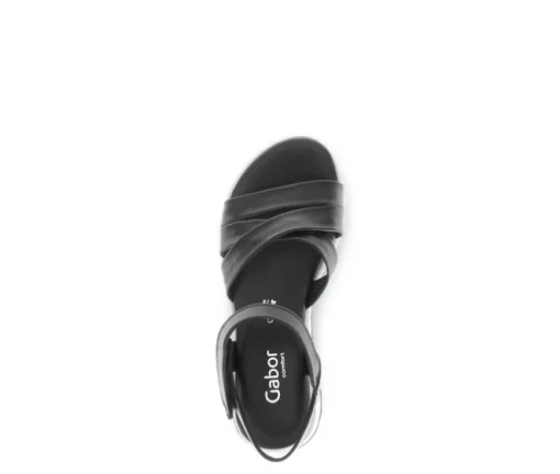 Sandal met riempjes zwart