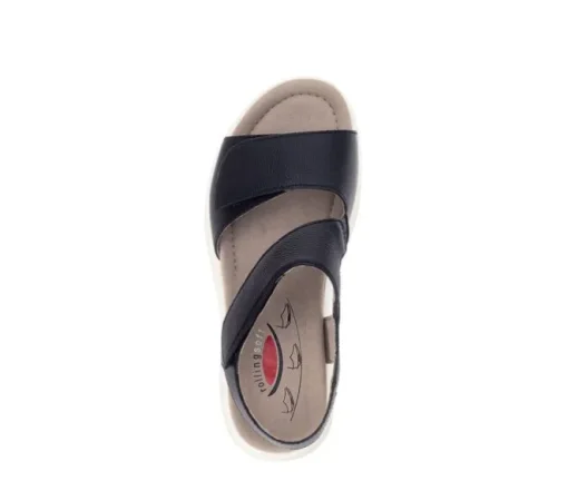 Sandal met riempjes zwart