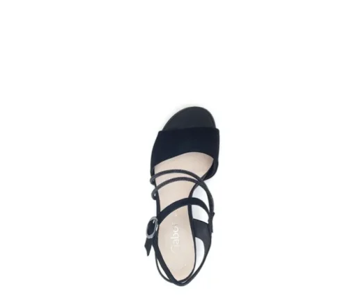 Sandal met riempjes zwart