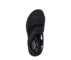 Sandal met riempjes zwart