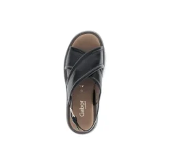 Sandal met riempjes zwart