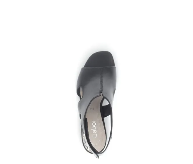Sandal met riempjes zwart