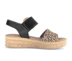 Sandale met plateauzool beige