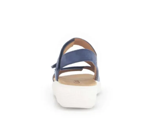 Sandale met plateauzool blauw