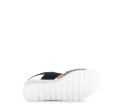 Sandale met plateauzool blauw