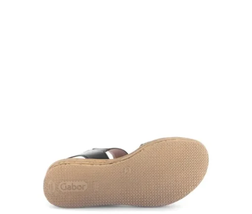 Sandale met plateauzool beige