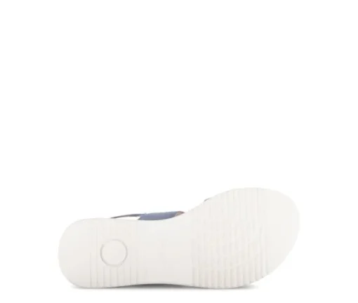 Sandale met plateauzool blauw