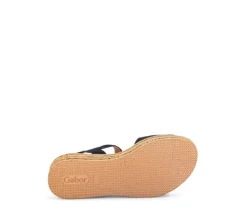 Sandale met plateauzool blauw
