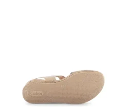 Sandale met plateauzool beige