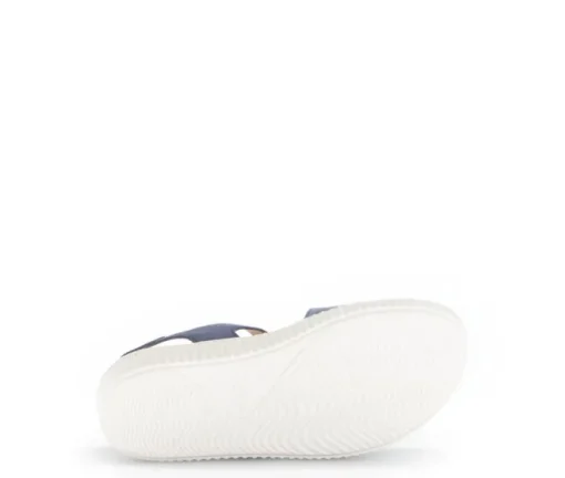 Sandale met plateauzool blauw