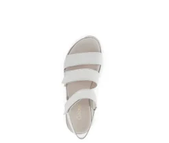 Sandale met plateauzool beige