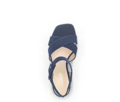 Sandale met plateauzool blauw
