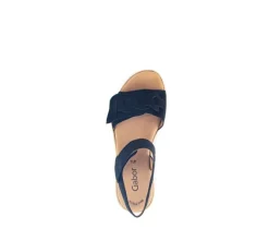 Sandale met plateauzool blauw
