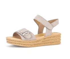 Sandale met plateauzool grijs