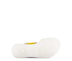 Sandale met plateauzool geel