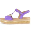 Sandale met plateauzool lila