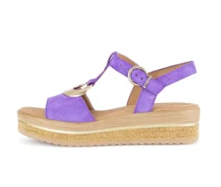 Sandale met plateauzool lila