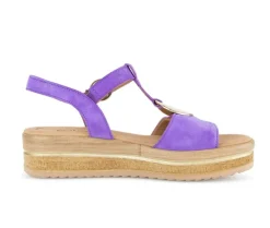 Sandale met plateauzool lila