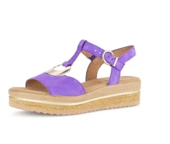 Sandale met plateauzool lila