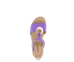 Sandale met plateauzool lila