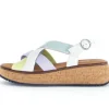 Sandale met plateauzool multicolour