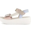 Sandale met plateauzool multicolour