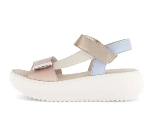 Sandale met plateauzool multicolour
