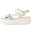 Sandale met plateauzool multicolour