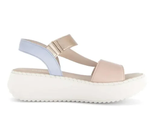 Sandale met plateauzool multicolour