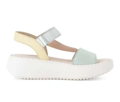 Sandale met plateauzool multicolour