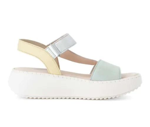 Sandale met plateauzool multicolour