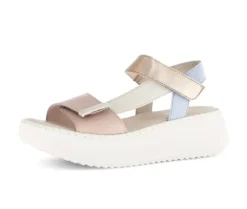 Sandale met plateauzool multicolour