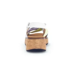 Sandale met plateauzool multicolour