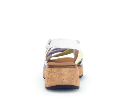 Sandale met plateauzool multicolour
