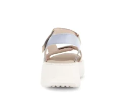 Sandale met plateauzool multicolour