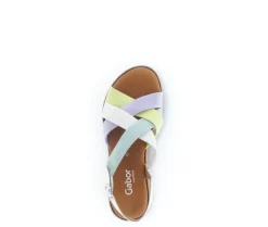 Sandale met plateauzool multicolour