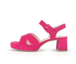 Sandale met plateauzool roze