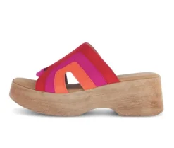 Sandale met plateauzool rood