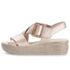 Sandale met plateauzool rose