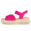 Sandale met plateauzool roze