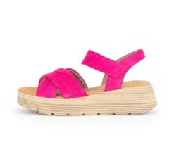Sandale met plateauzool roze