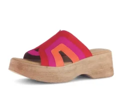 Sandale met plateauzool rood